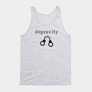 Depravity Handcuffs Large Light-Monotone Tank Top